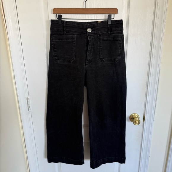 Anthropologie Maeve The Colette High-Rise Crop Wide-Leg Jeans - Picture 3 of 8